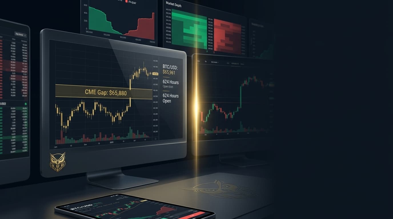 Feature image for Bitcoin CME Gap at $65,880: 624 Hours Open and the Post-Expiry Market Structure