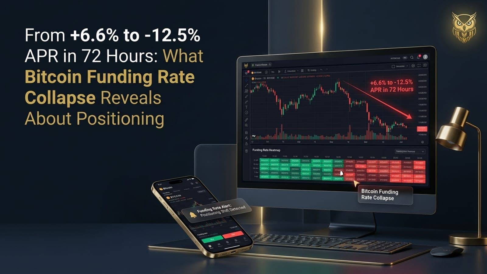 Feature image for From +6.6% to -12.5% APR in 72 Hours: What Bitcoin Funding Rate Collapse Reveals About Positioning