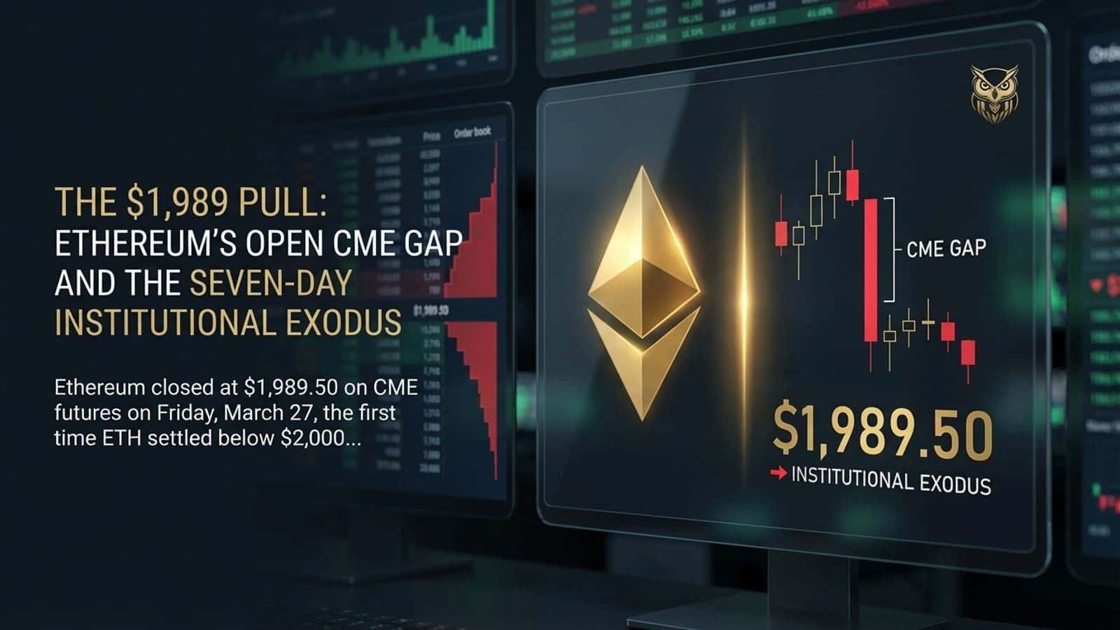 Feature image for The $1,989 Pull: Ethereum's Open CME Gap and the Seven-Day Institutional Exodus