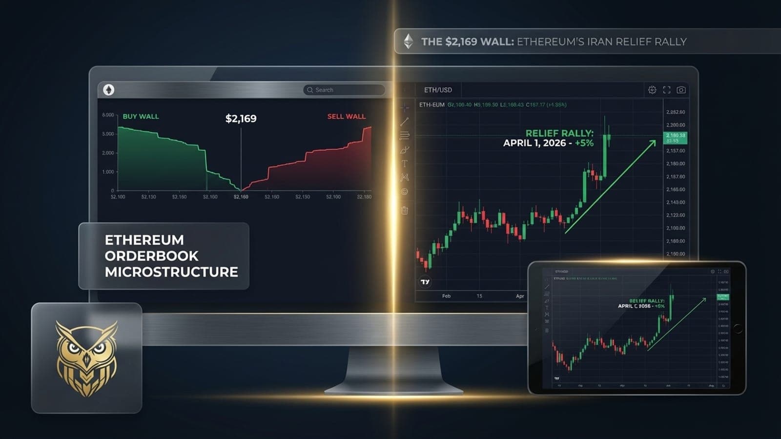 Feature image for The $2,169 Wall: Ethereum's Iran Relief Rally Through the Lens of Orderbook Microstructure