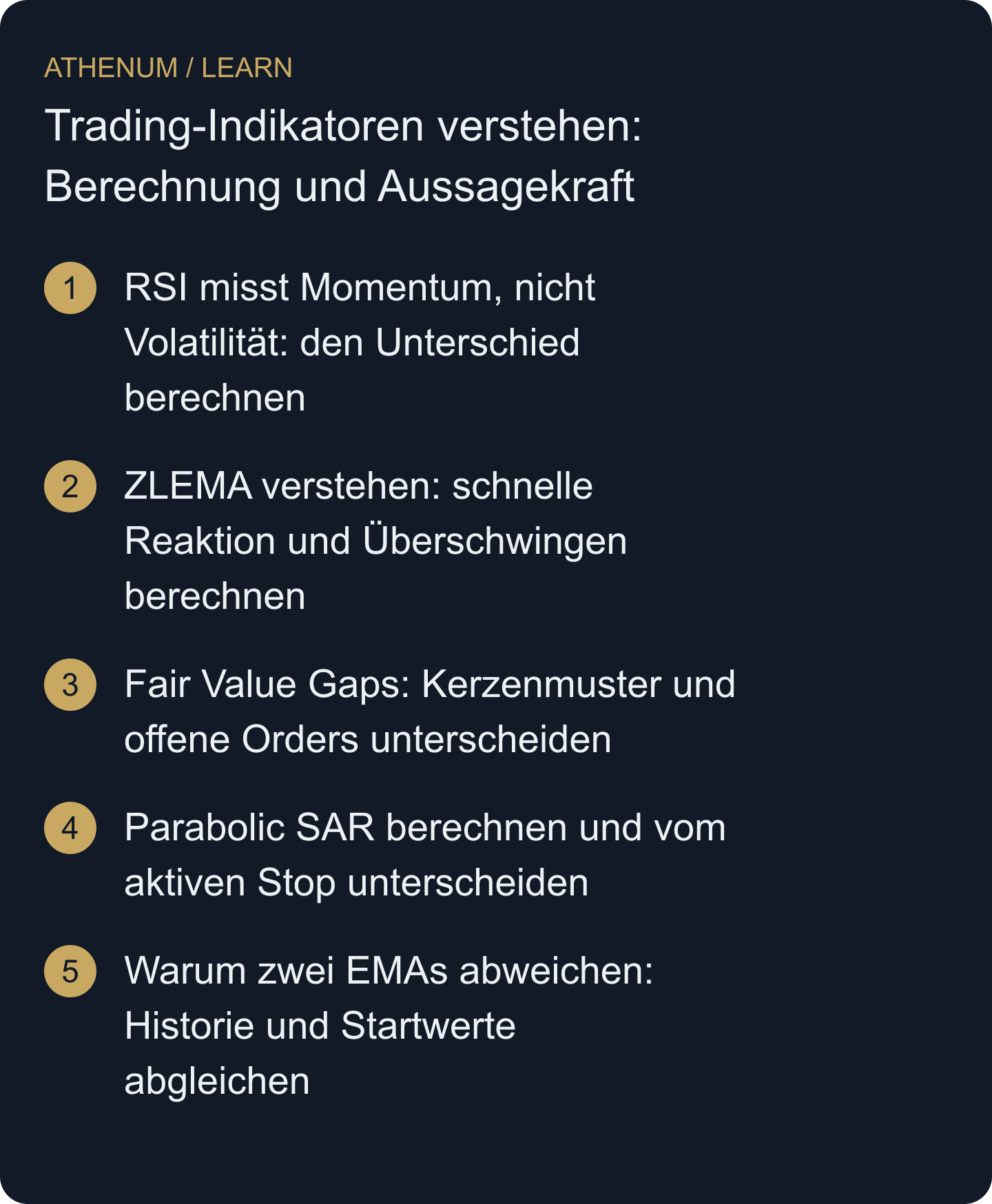 Eingaben, Zustand und Berechnung eines Indikators nachvollziehen und seine Anzeige von Volatilität, offenen Orders, aktivem Schutz und Prognosekraft unterscheiden.