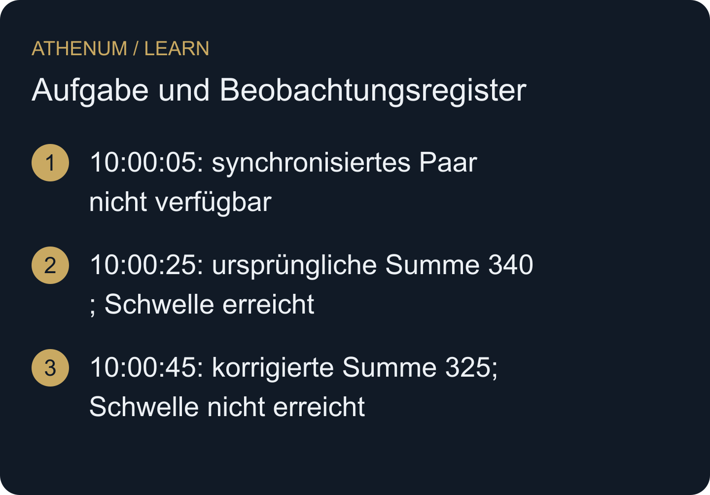 Mit eintreffenden Datensätzen ändert sich der Informationsstand für Entscheidungen. Die beispielhafte Schwelle beträgt 330. Gezeigt werden Prüfergebnisse, keine ausgeführten Trades oder gemessenen Anbieterlatenzen.