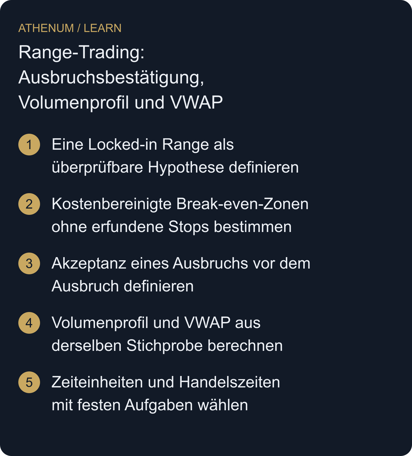 Erstelle eine Range-Studie, die andere ohne Kenntnis des späteren Ergebnisses reproduzieren können.