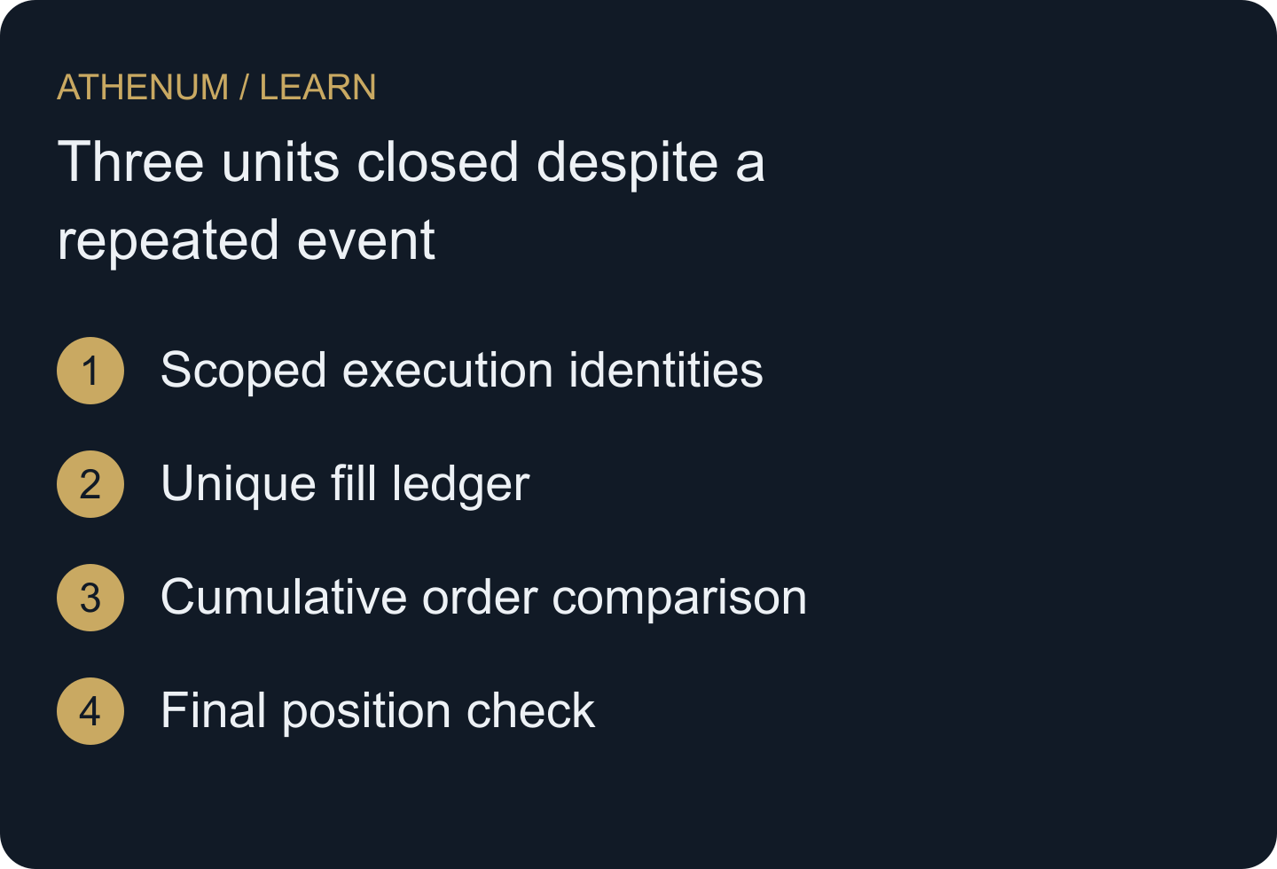 Reconcile distinct evidence without turning notifications into trades.