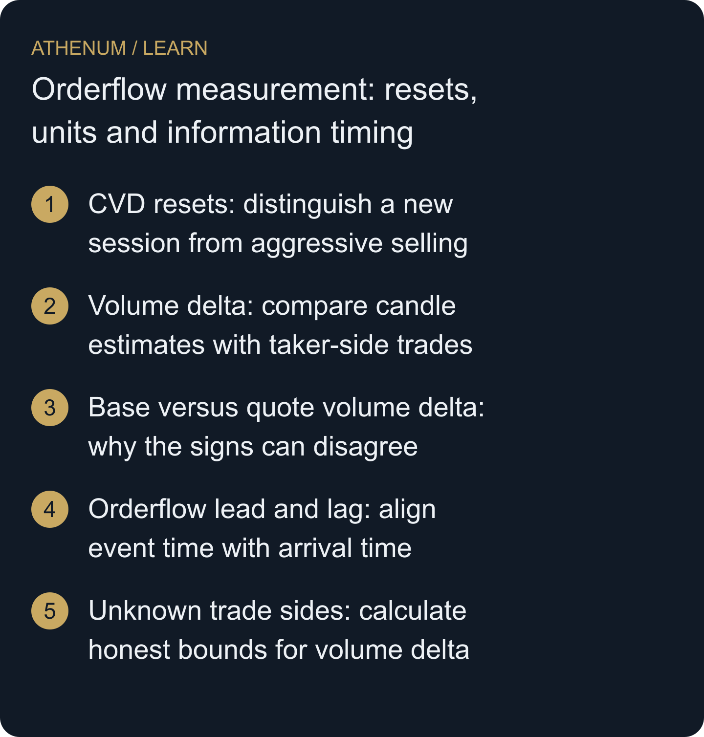 Determine whether an apparent flow signal survives consistent anchors, units, classification, coverage and information availability.