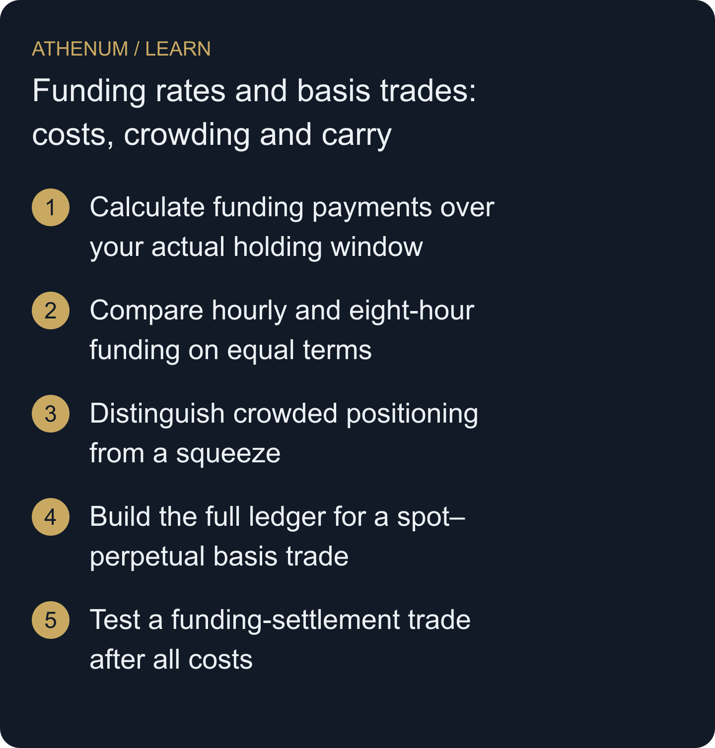 Explain a funding or basis opportunity with a complete cash-flow ledger, explicit assumptions and a scenario in which it loses.