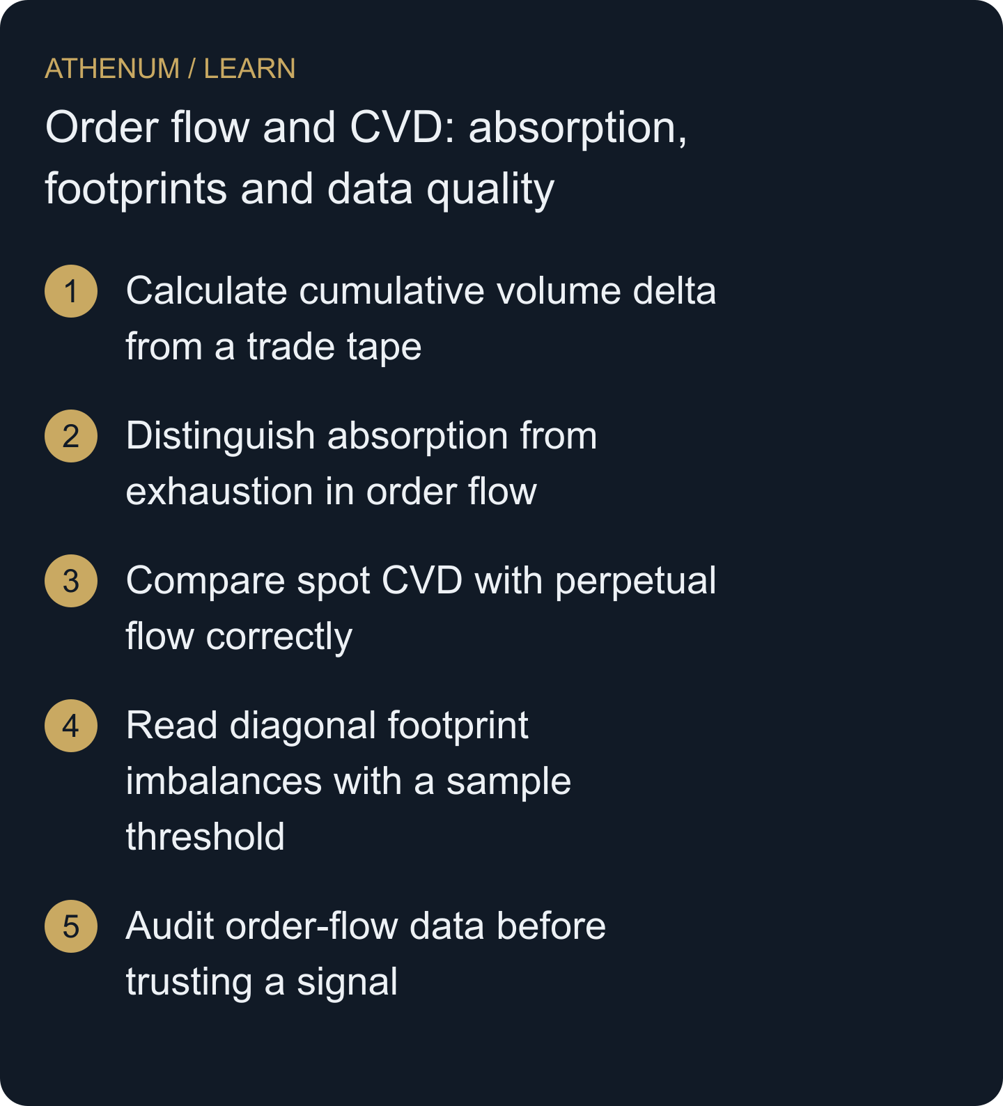 Audit a flow signal from its raw observations through its classification, aggregation and interpretation.