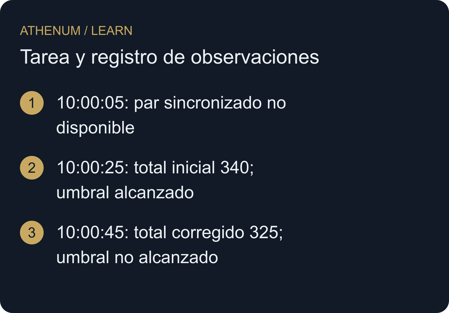La información disponible para decidir cambia cuando llegan registros. El umbral ilustrativo es 330. Son resultados de auditoría, no operaciones ejecutadas ni latencias medidas de un proveedor.