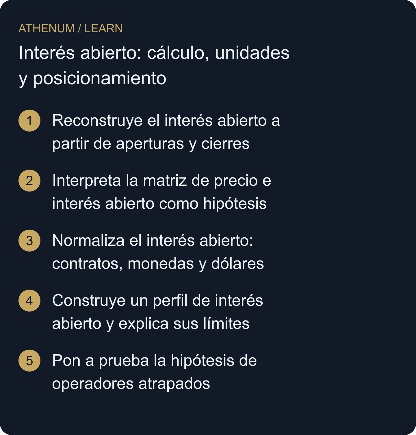 Explicar un cambio de OI sin confundir actividad, valoración, identidad de operadores y exposición direccional.