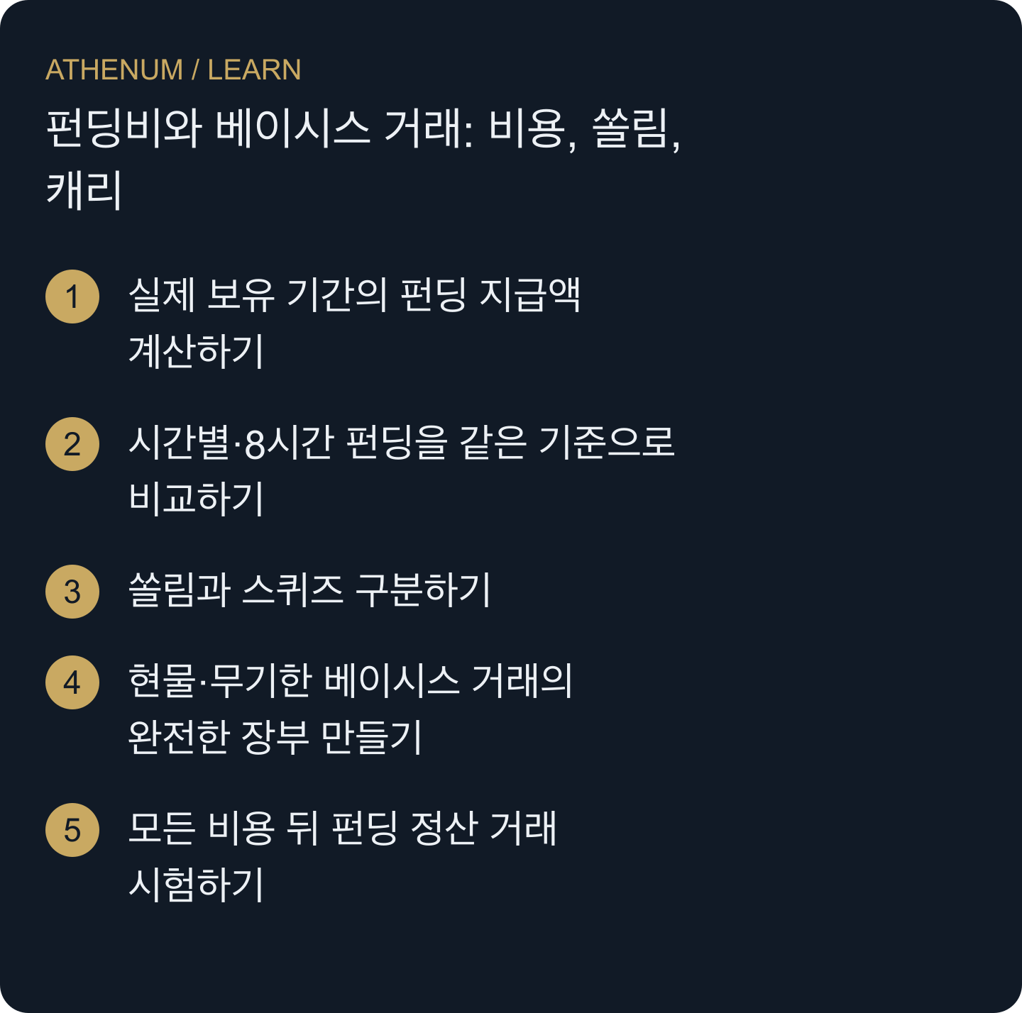 펀딩 또는 베이시스 기회를 완전한 현금흐름 장부, 명시한 가정, 손실 시나리오로 설명합니다.
