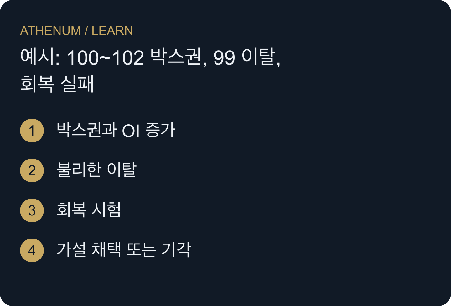 가설에는 정해진 순서와 실패 방법이 필요합니다. 높은 OI만으로는 어느 것도 충족되지 않습니다.