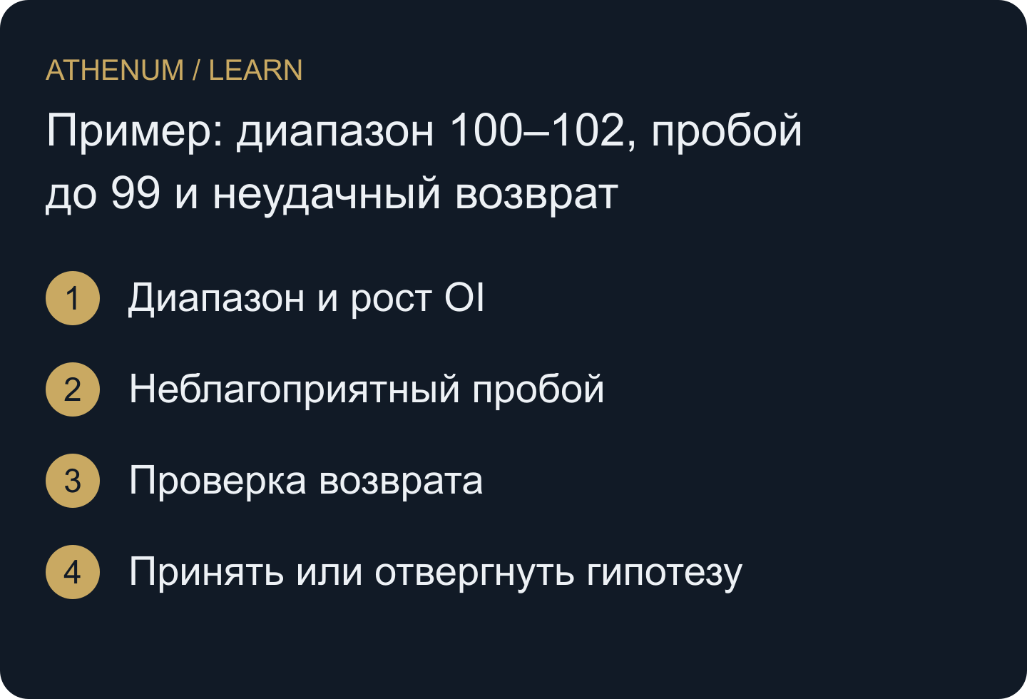 Гипотезе нужна заданная последовательность и возможность опровержения; высокий OI сам по себе их не даёт.