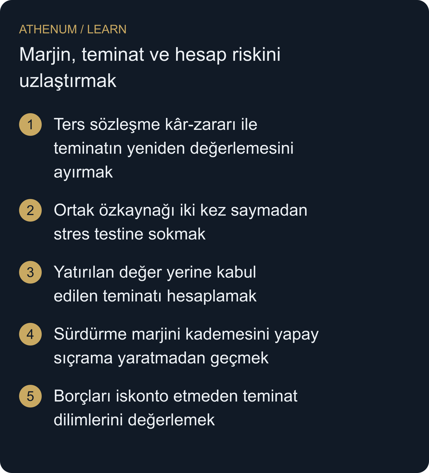 Birimleri tutarlı bir hesap dökümü oluşturmak, sonucun varsayımlarını belirlemek ve neden gerçek zamanlı bir tasfiye tahmini olmadığını açıklamak.