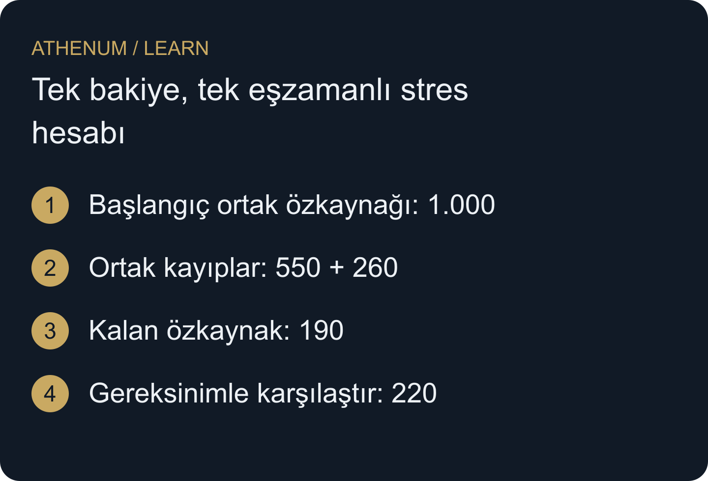Tüm girdilerde aynı hesap sınırını ve gözlem anını kullanın.