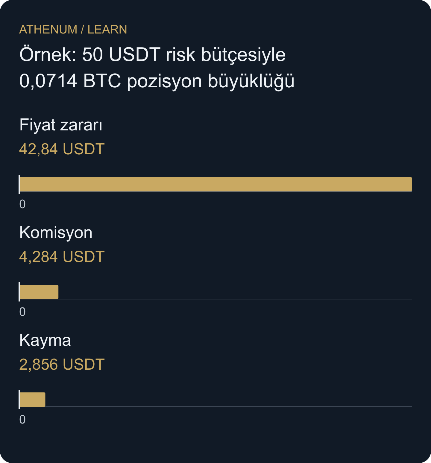 Risk bütçesi olumsuz fiyat hareketini ve gerçekleşme maliyetlerini karşılar. Nominal maruziyet farklı bir büyüklüktür.