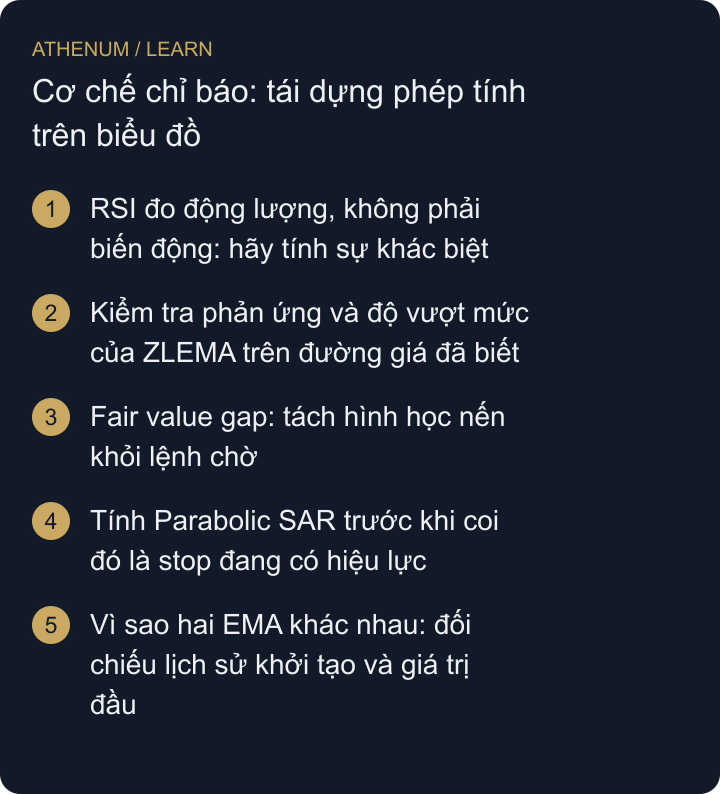 Kiểm tra đầu vào, trạng thái và phép tính của chỉ báo; phân biệt kết quả với biến động, lệnh chờ, biện pháp bảo vệ đang có hiệu lực và bằng chứng dự báo.