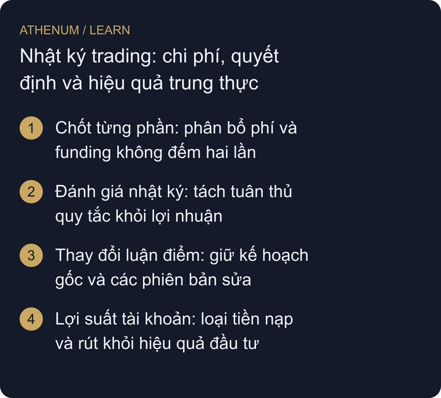 Lập nhật ký đối chiếu tiền và quyết định mà không viết lại giao dịch thất bại hay nhầm tiền nạp là lãi.