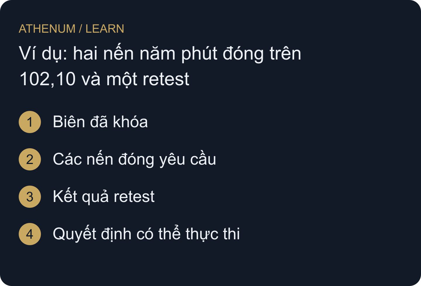 Quyết định hợp lệ sớm nhất ở sau quan sát bắt buộc cuối. Không thể lùi xác nhận về lần chạm đầu.