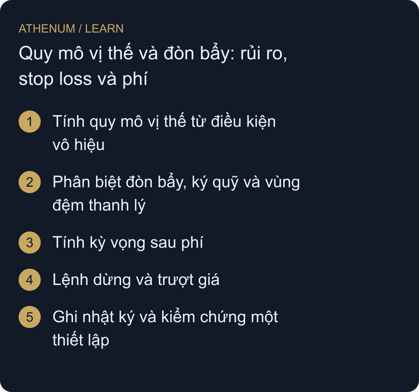 Viết kế hoạch giao dịch có số lượng, giả định khớp lệnh và quy tắc đánh giá mà người khác có thể tái tạo.